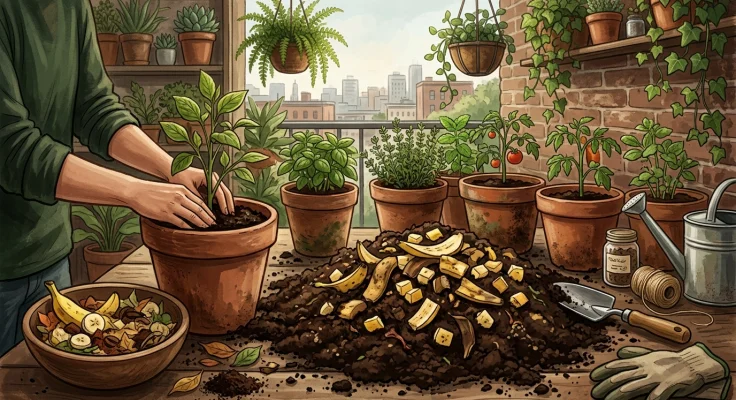 Cómo hacer abono casero con cáscaras de plátano