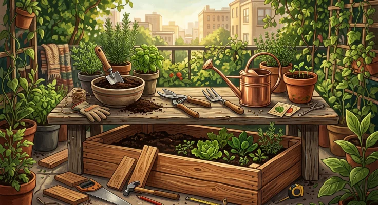 Cómo construir un bancal elevado de madera para el huerto