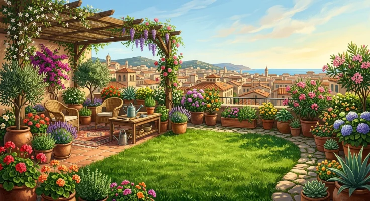 Cómo mantener el césped natural en un jardín urbano