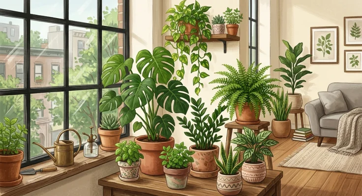 Cómo regar las plantas de interior correctamente