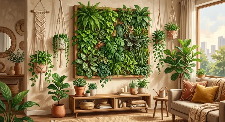 Cuadros vivos con plantas: arte verde para tu pared