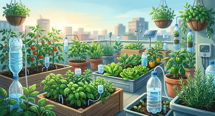 Riego con botellas recicladas: trucos caseros y efectivos