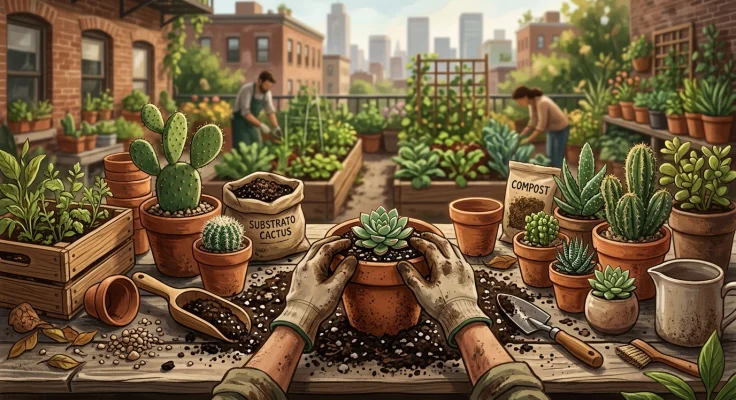 El mejor sustrato para cactus y suculentas